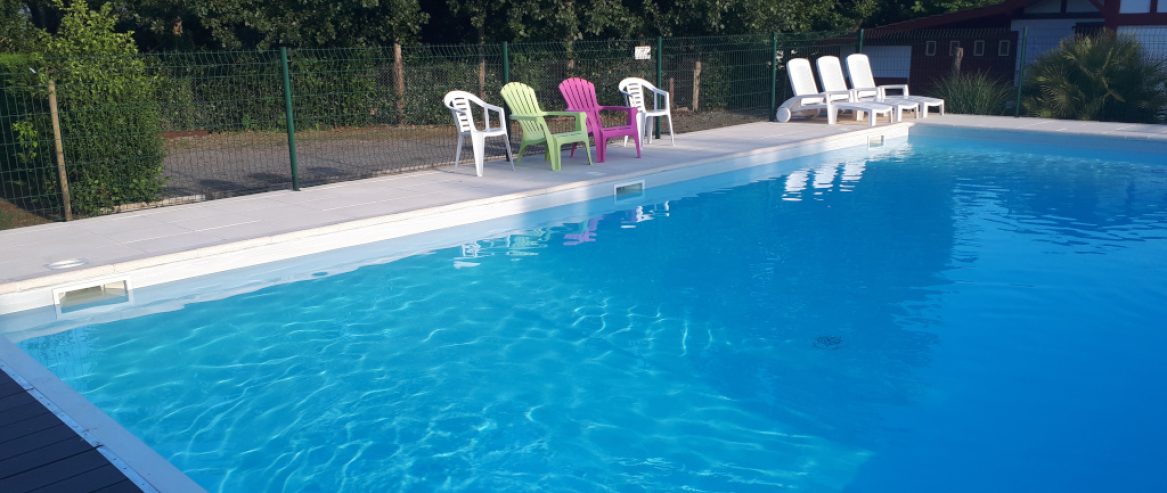 piscine maisonnettes T3 résidence Les 7 Nains Bidart vacances