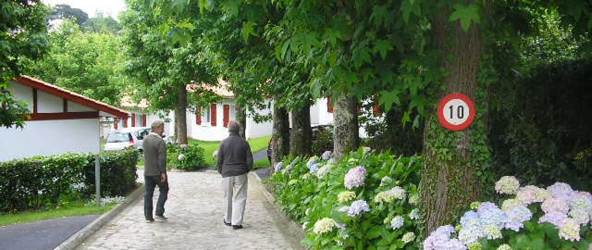 allée centrale  Résidence Les 7 Nains Bidart